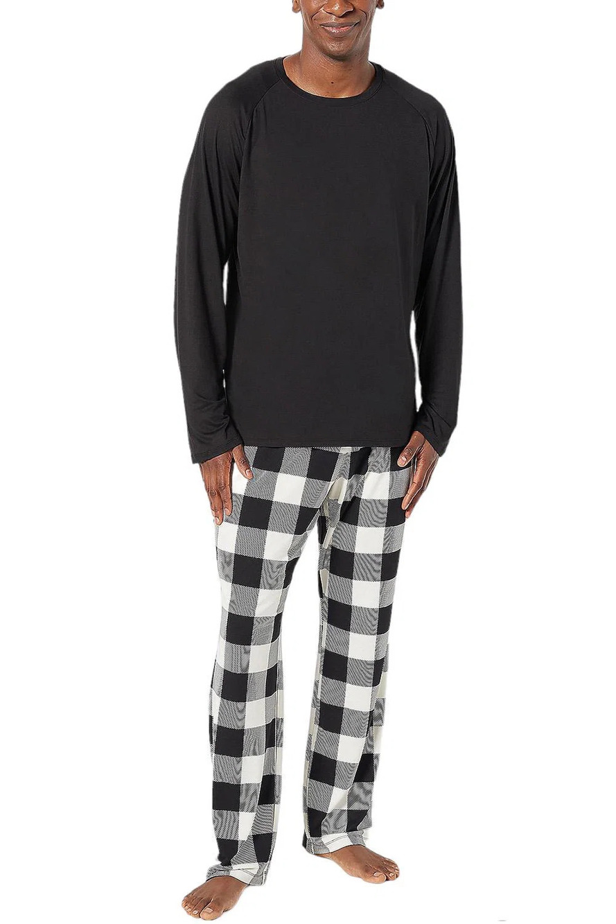 AnyBody Men's Family Pajama Set Black